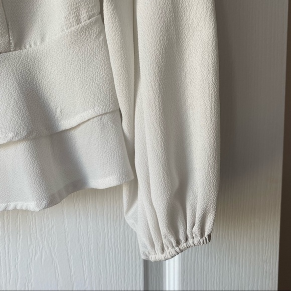 White Peplum Blouse - Picture 5 of 6